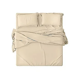 Jogo Cama Est Premium Linea Casal Bege 4 Pçs