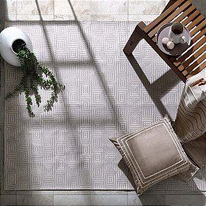 TAPETE BJA JACQUARD 130X200 OPTICAL PRETO