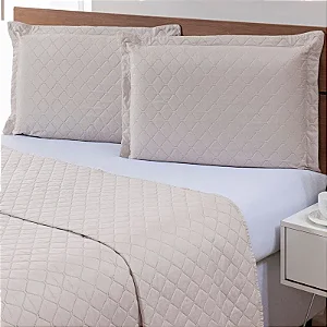 KIT COLCHA NIA ULTRASSONICA IBIZA 160X240 AREIA 2PÇS SOLTEIRO