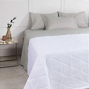 Jogo Cama Buddemeyer Basic Percalle Queen Bege