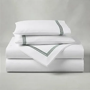 Jogo Cama Niazitex Percal Soft 300 Basics Queen Verde Floresta 4Pçs