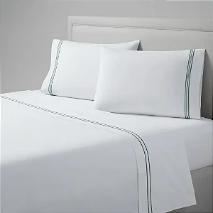 Jogo Cama Niazitex Percal Soft 300 Basics Solteiro Verde