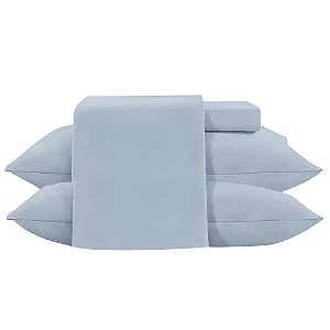 JG CAMA JOL TOQUE DE SEDA CASAL 4PC AZUL