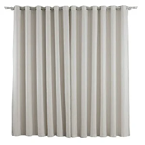 CORTINA BECADECOR GARDENIA 260X170 BCO/AREIA 01