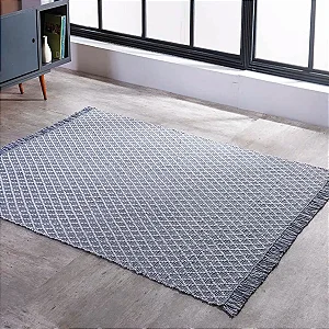TAPETE KILIM ADALLI DUPLA FACE 60X90 CINZA