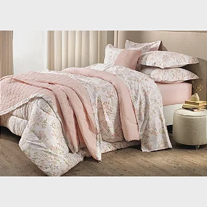 Jogo de Cama Karsten Paloma Estampado Casal