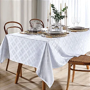 Toalha Mesa Dol Jaacq Requinte Ii Liso 160X160 Branca