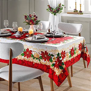 Toalha De Mesa Dol Athenas 160X250 Natal 110 8 Lugares