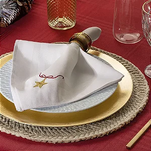 Kit Guardanapo Karsten Estrela-Guia 2 peças 51x51 Branco