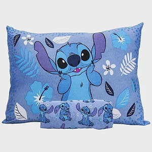 Jogo de Cama Portallar Disney Solteiro Estampado 2 peças Plus Stitch