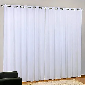 Cortina Niazitex Duplex Luxemburgo 2,80X1,80 Branco