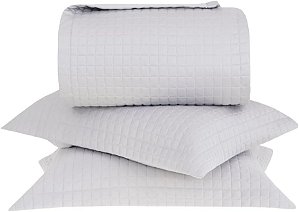Kit Colcha Buddemeyer New Colors Micromatelasse 2,60x2,50 Queen Bege 3 peças