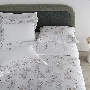 Jogo De Cama Buddemeyer Basic Percalle Orquidário Casal 4 Peças 180 Fios