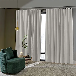 Cortina Bella Janela Inove Blackout Tecido 3,00x2,78 Comfort Natural