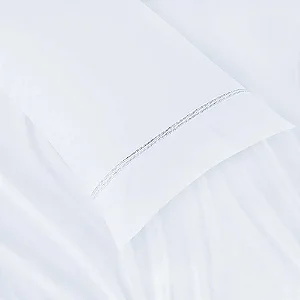 Jogo de Cama Niazitex Percal Soft 300 Glamour Solteiro Branco