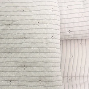 Kit Colcha Niazitex Plissê Solteiro Manteiga 2 Peças
