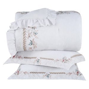 Kit Colcha Buddemeyer Luxus Clarie 280x260 Queen 3 Peças