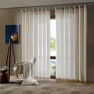 Cortina Bella Janela Rustica 420X230 Salta Natural