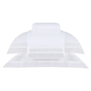 Jogo de Cama Buddemeyer Luxus Horizon Queen 160x200x40 Branco Bordado Pérola