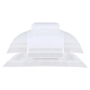 Jogo de Cama Buddemeyer Horizon King 193x203x45 Branco Bordado Pérola