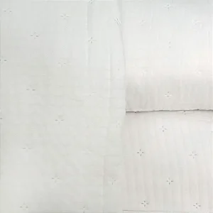 Kit Colcha Niazitex Plisse Solteiro Branco 2 Peças