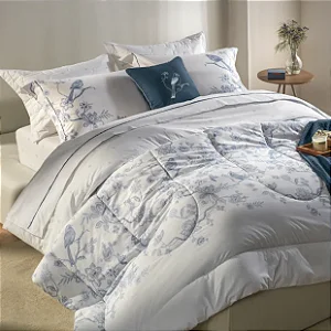 Kit Colcha Karsten Dora Estampado Queen 3 Peças