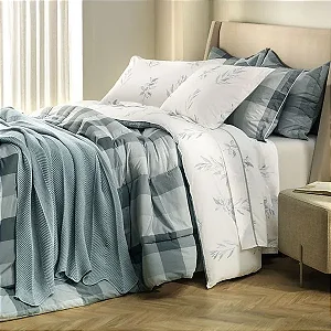 Jogo de Cama Karsten Lacerda Estampado Queen 4 Peças 200 Fios