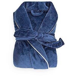 Roupão Neo Velour Camesa Marinho GG