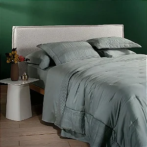 Jogo de Cama Buddemeyer Luxus Argento Queen Verde Alecrim 400 Fios
