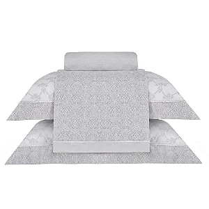 Jogo de Cama Buddemeyer Gran Percalle Valence Estampado Casal 4 Peças 200 Fios