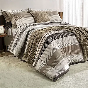 Edredom Karsten Damier Estampado 180x250 Solteiro