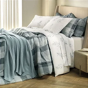 Kit Colcha Karsten Lacerda Estampado 290x260 King 3 Peças