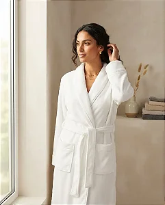Roupão Camesa Neo Velour M Branco