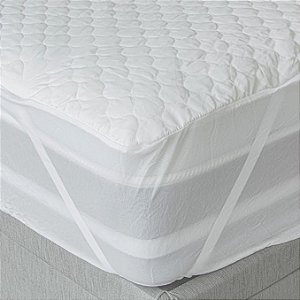Protetor Colchão Camesa Matelado Impermeável 138X188X30 Branco