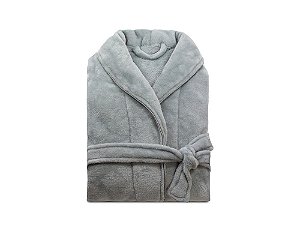 Roupão Camesa Neo Velour Tam P cor Cinza