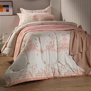 Edredom Karsten Emilia Estampado 180X250 Solteiro