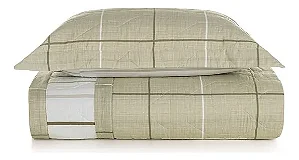 Kit Colcha Karsten Santiago Estampado Solteiro 2 Peças