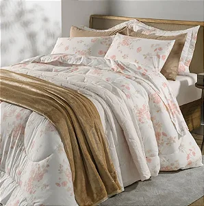 Jogo de Cama Karsten Thalia Estampado King 4 Peças