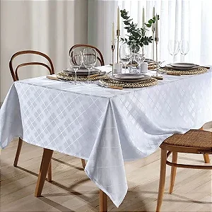 Toalha De Mesa Dohler Jacquard Requinte Ii Liso Branco 160X310