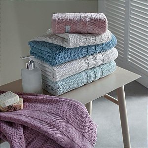 Toalha De Banho Jacquard Buddemeyer Vanilla Extra Soft 90X150 Rosa Velvet 3231