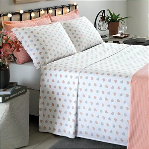Jogo de Cama Dohler Âmbar Estampado Digital Casal 4 Peças Vênus