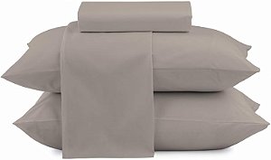 Jogo De Cama Camesa Loft King 260X280 Concreto 4 Peças