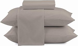 Jogo de Cama Camesa Loft Queen 240x260 Concreto 4 Peças