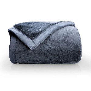Cobertor Camesa Neo Flannel 600 Solteiro 150x220 Cinza