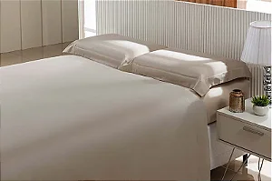 Jogo de Cama Niazitex 300 Fios Essencial King Manteiga 4 Peças