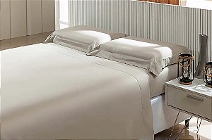 Jogo De Cama Niazitex 400 Fios Delicatto Casal Manteiga 4 Peças