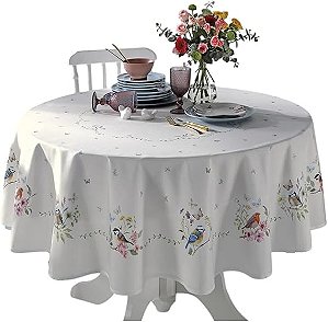 Toalha de Mesa Dohler Clean Renova Estampado Digital 180 Redonda Jardim
