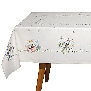 Toalha de Mesa Dohler Clean Renova Estampado Digital Jardim 4 Lugares 140x140