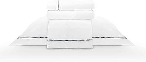 Jogo Cama Camesa Neo 300 Fios Bordado Elements Casal Marinho 4 Peças