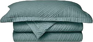 Kit Colcha Camesa Virtuos Queen 240X260 Verde 3 Peças